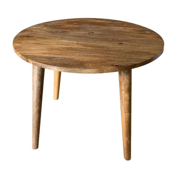 Acre & Artisan Light Vintage Mango Round Dining Table (100cm)