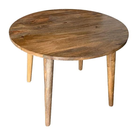 Acre & Artisan Light Vintage Mango Round Dining Table (100cm)