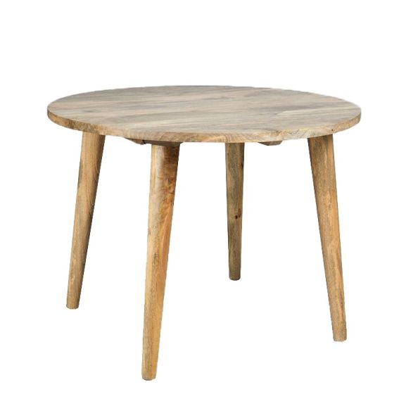 Acre & Artisan Light Vintage Mango Round Dining Table (100cm)