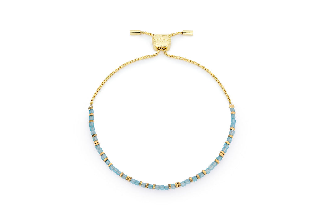 Montosa Blue Topaz & Gold Stacking Bracelets