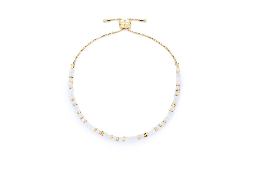 Valentina Gold & Rainbow Moonstone Bracelet