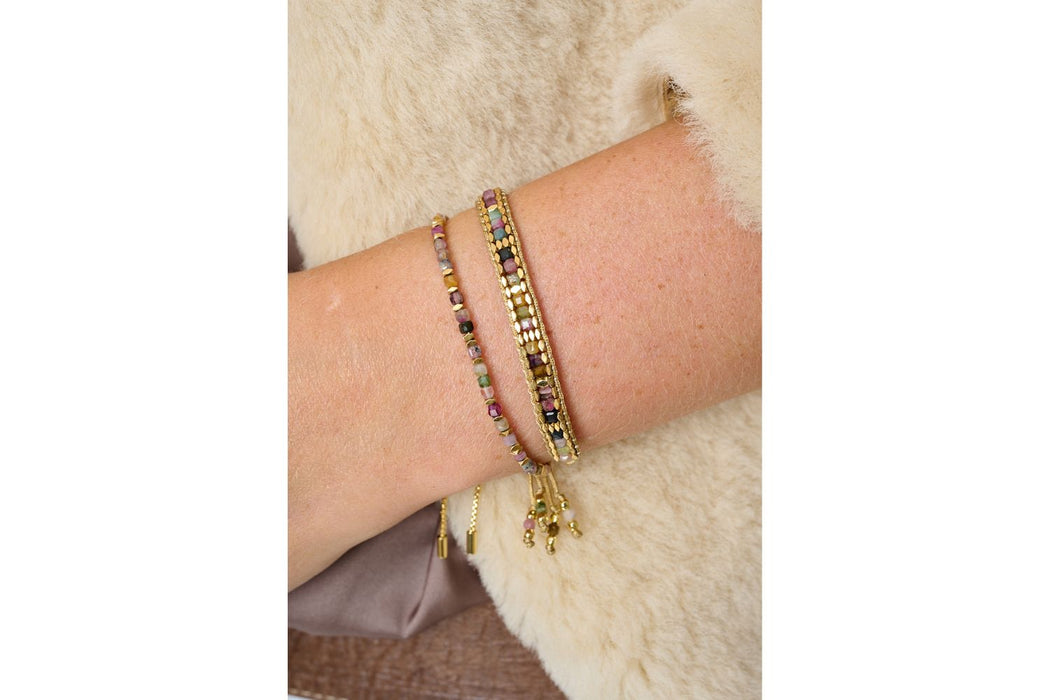 Valentina Gold & Tourmaline Gemstone Bracelet