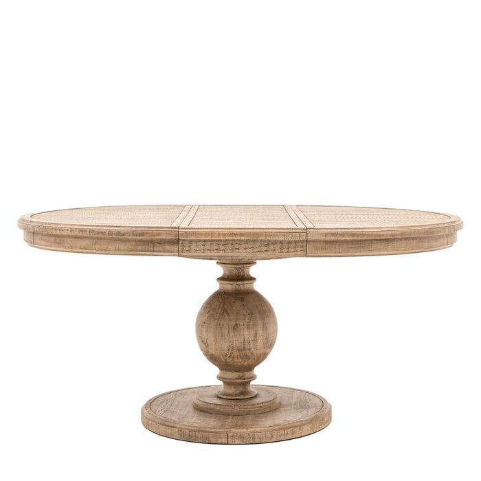 Vancouver Rustic Round Extending Dining Table