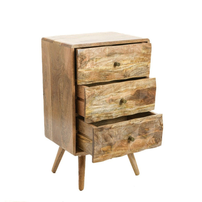 Ex Display Geo Light Mango 45cm 3 Drawer Chest - One Available