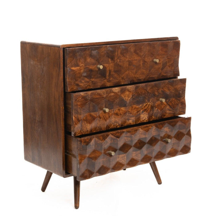 Geo Mango 85cm Chest of Drawers - In Stock