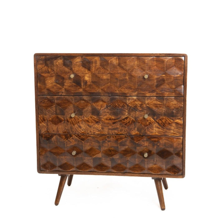 Geo Mango 85cm Chest of Drawers - In Stock