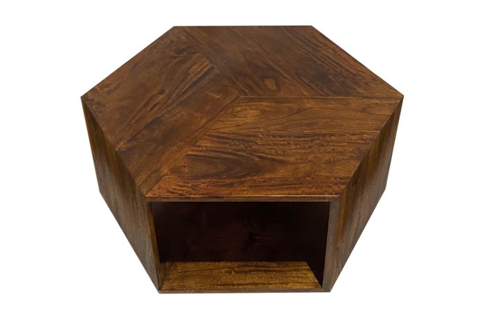 Acre & Artisan Geo Mango Hexagon Coffee Table 1