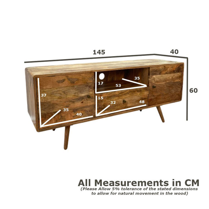 Geo Light Mango 145cm Media Unit - In Stock