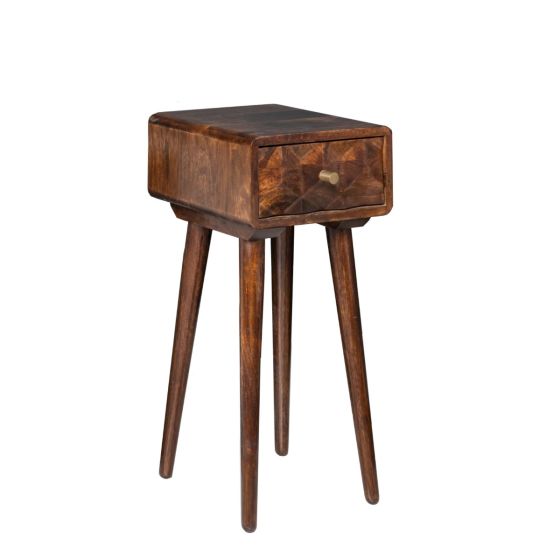 Acre & Artisan Geo Mango Lamp Table