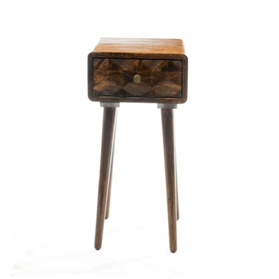 Acre & Artisan Geo Mango Lamp Table