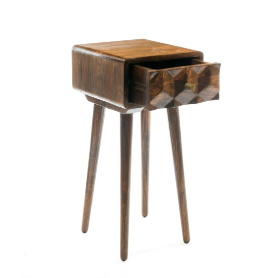 Acre & Artisan Geo Mango Lamp Table