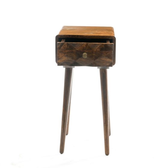 Acre & Artisan Geo Mango Lamp Table