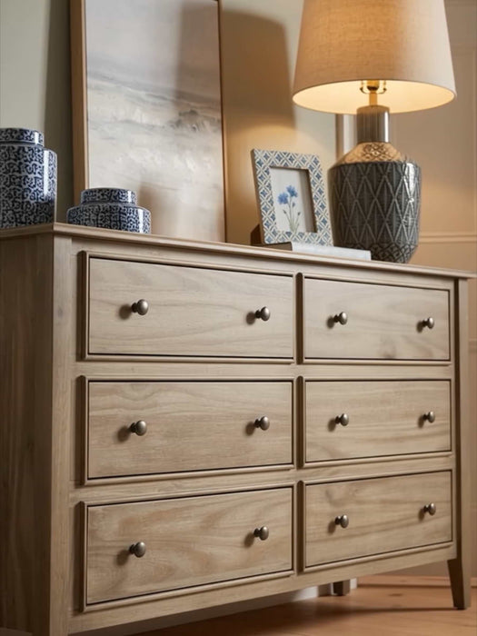 Camille Double Chest of Drawers - Limewashed