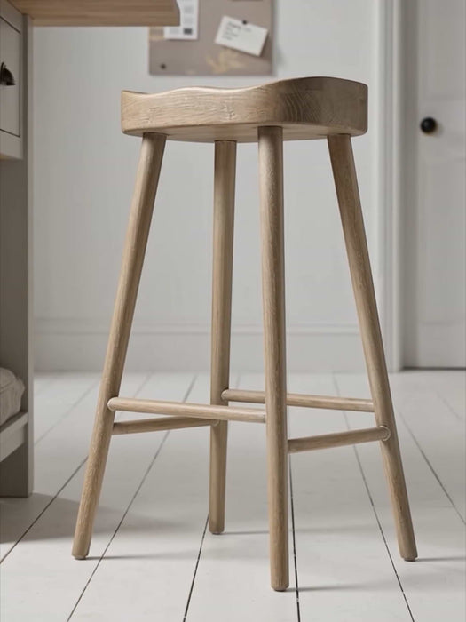 Weathered Oak Counter Stool - Greywash