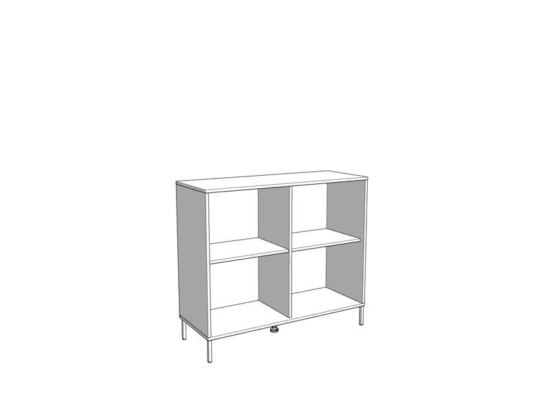 Artisan Oak Effect & Black Small Sideboard