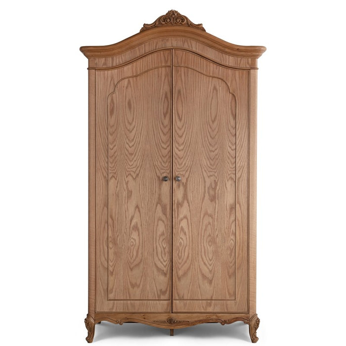 Villeneuve Oak French Style Double Wardrobe
