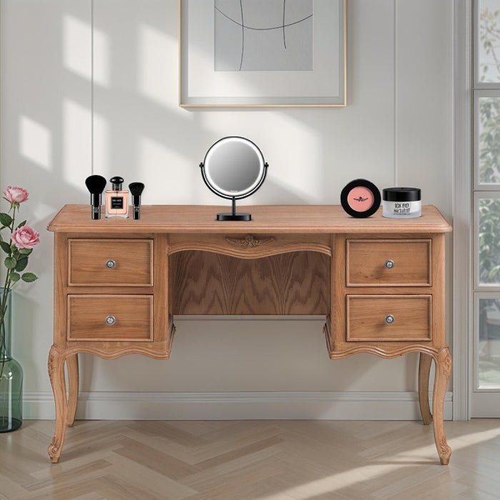 Villeneuve Oak French Style Dressing Table