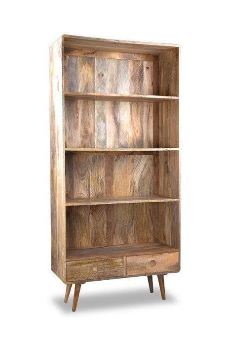 Light Vintage Mango 85cm Bookcase - In Stock