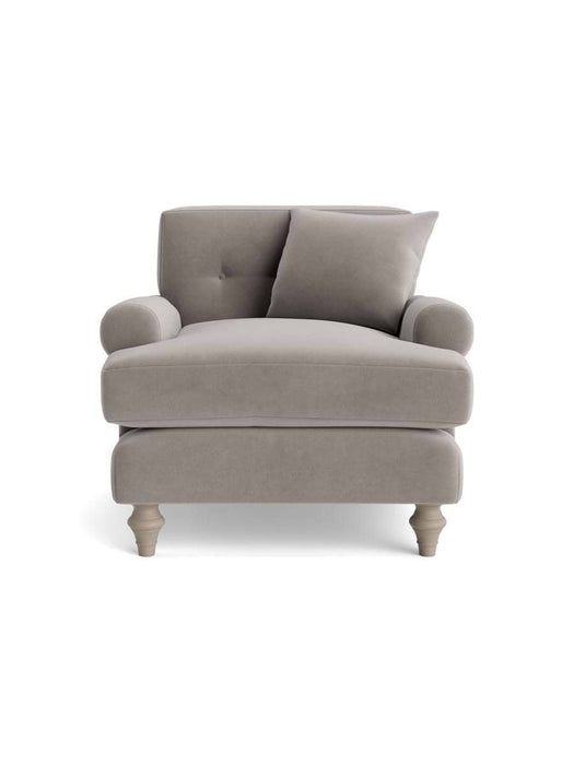 Visby Armchair â€“ Dove Velvet