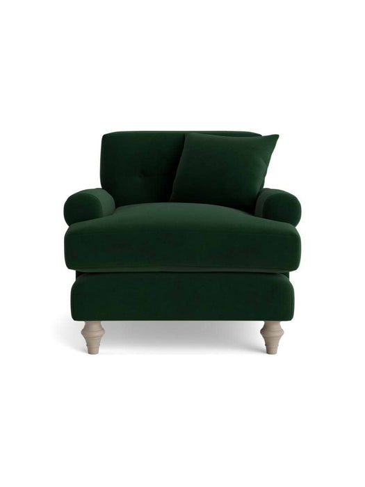 Visby Armchair â€“ Forest Green Velvet