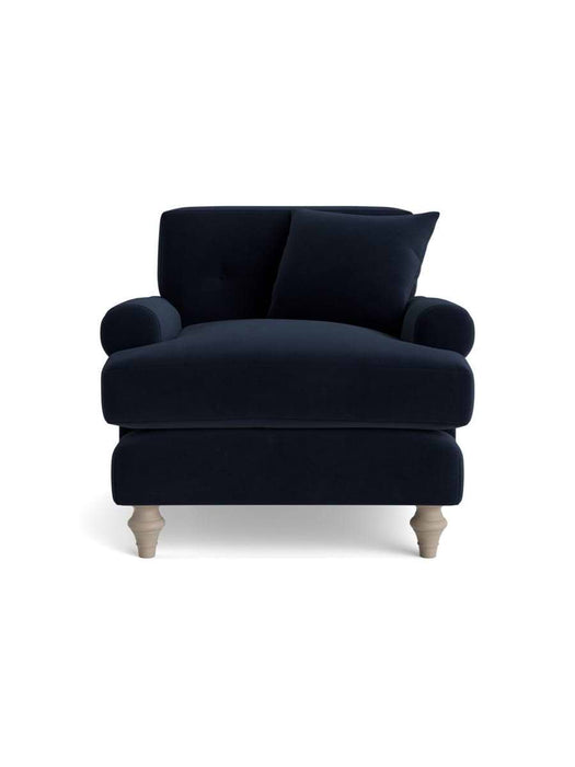 Visby Armchair - Midnight Velvet