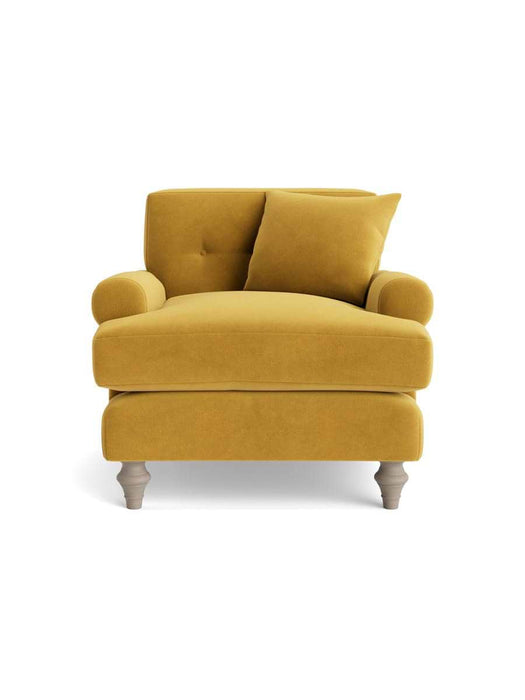 Visby Armchair Mustard Velvet