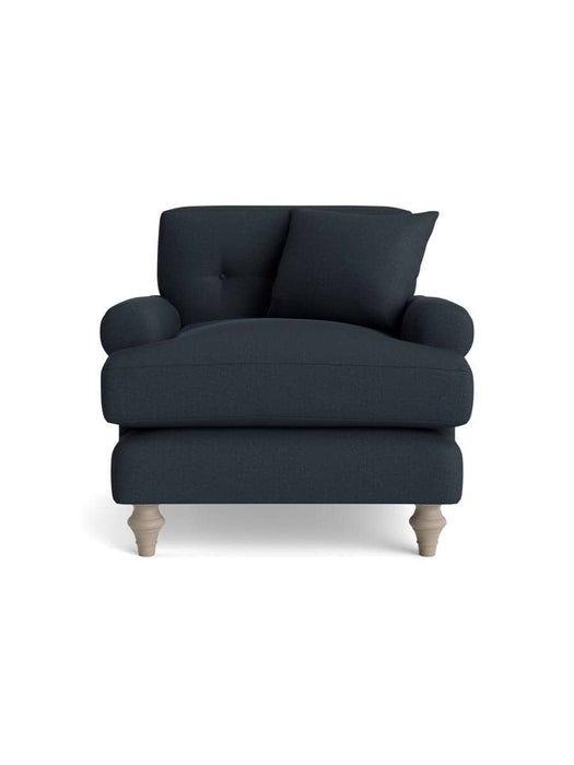 Visby Armchair - Nordic Blue Cotton Linen