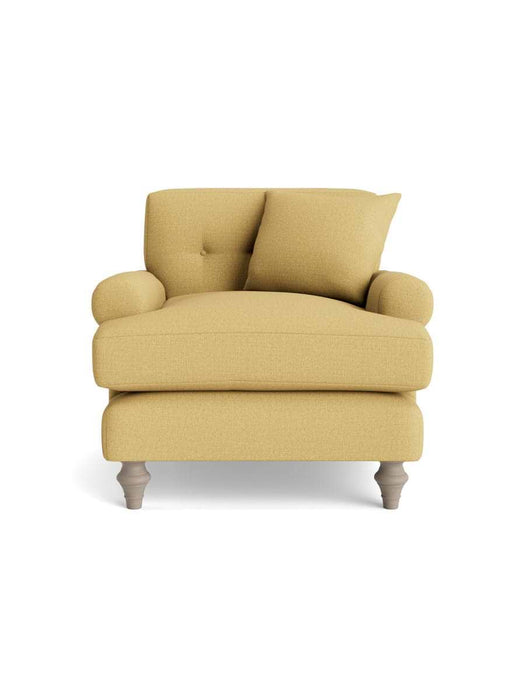 Visby Armchair Ochre Cotton Linen