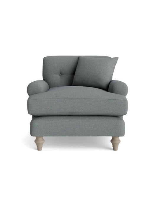 Visby Armchair â€“ Pewter Cotton Linen