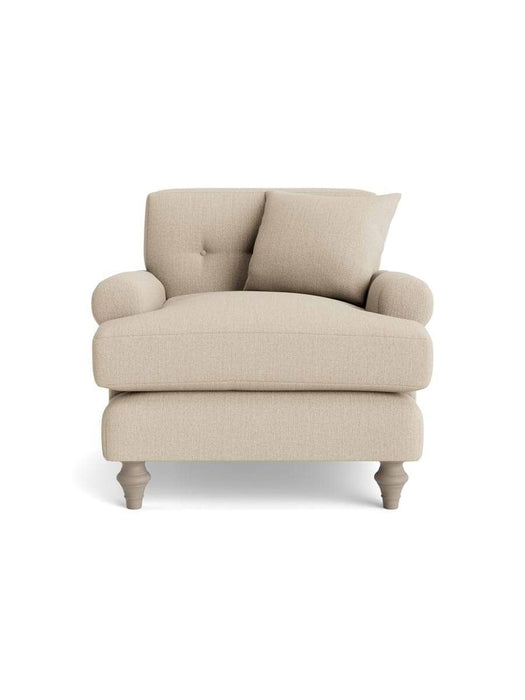 Visby Armchair â€“ Sand Herringbone