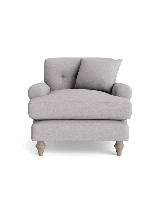 Visby Armchair â€“ Smoke Cotton Linen