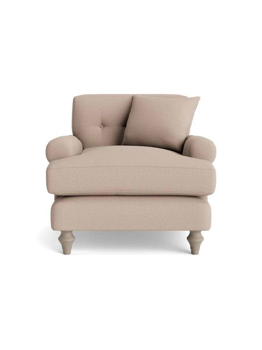 Visby Armchair Taupe Cotton linen