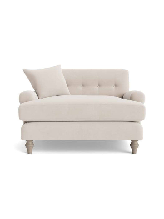 Visby Loveseat Ã¢â‚¬â€œ Chalk Velvet
