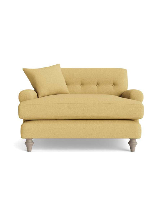 Visby Loveseat Ã¢â‚¬â€œ Ochre Cotton Linen