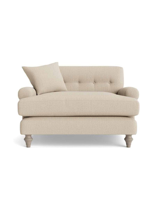 Visby Loveseat â€“ Sand Herringbone