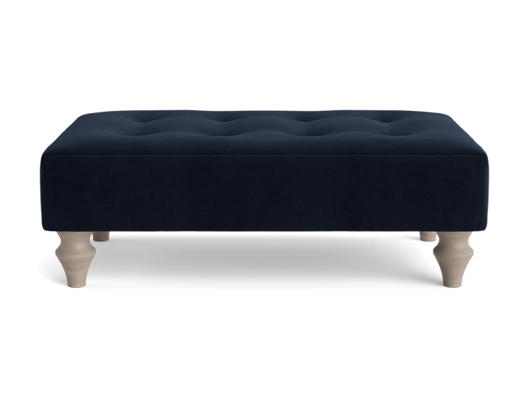 Visby Ottoman - Midnight Velvet