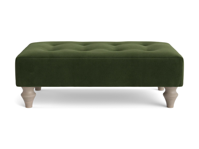 Visby Ottoman - Juniper Velvet