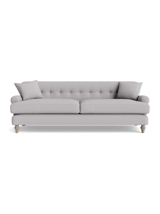 Visby Three Seater Sofa Smoke Cotton Linen