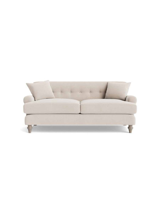 Visby Two Seater Sofa â€“ Chalk Velvet