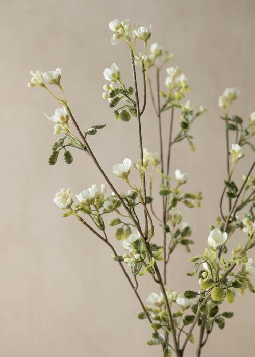 Faux Wax Flowers - Set of 3