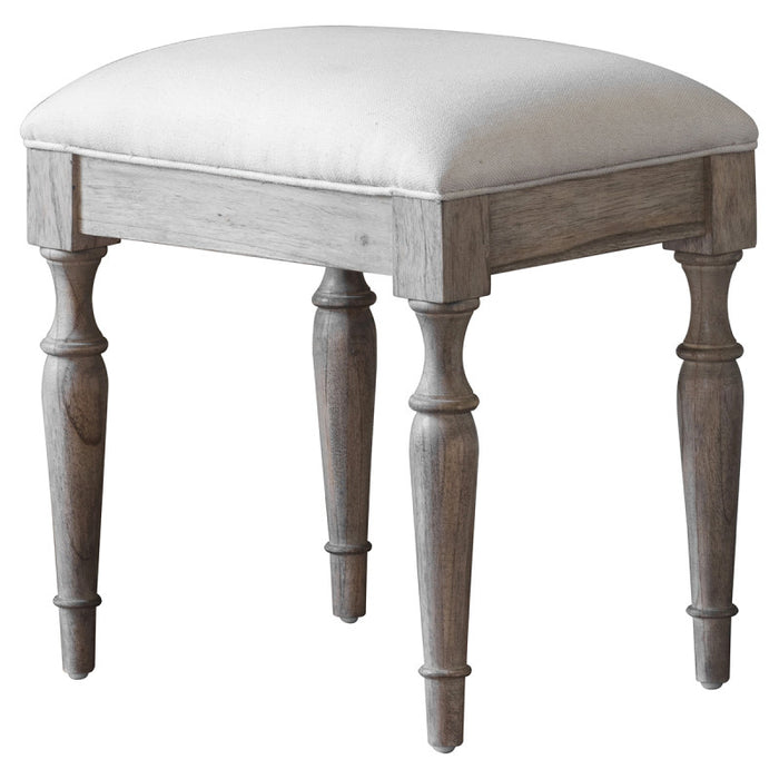 Camille French Style Weathered Stool