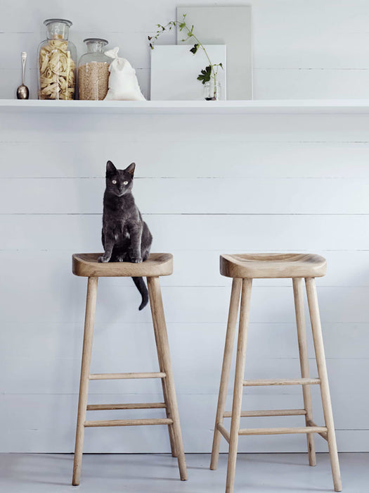 Weathered Oak Bar Stool
