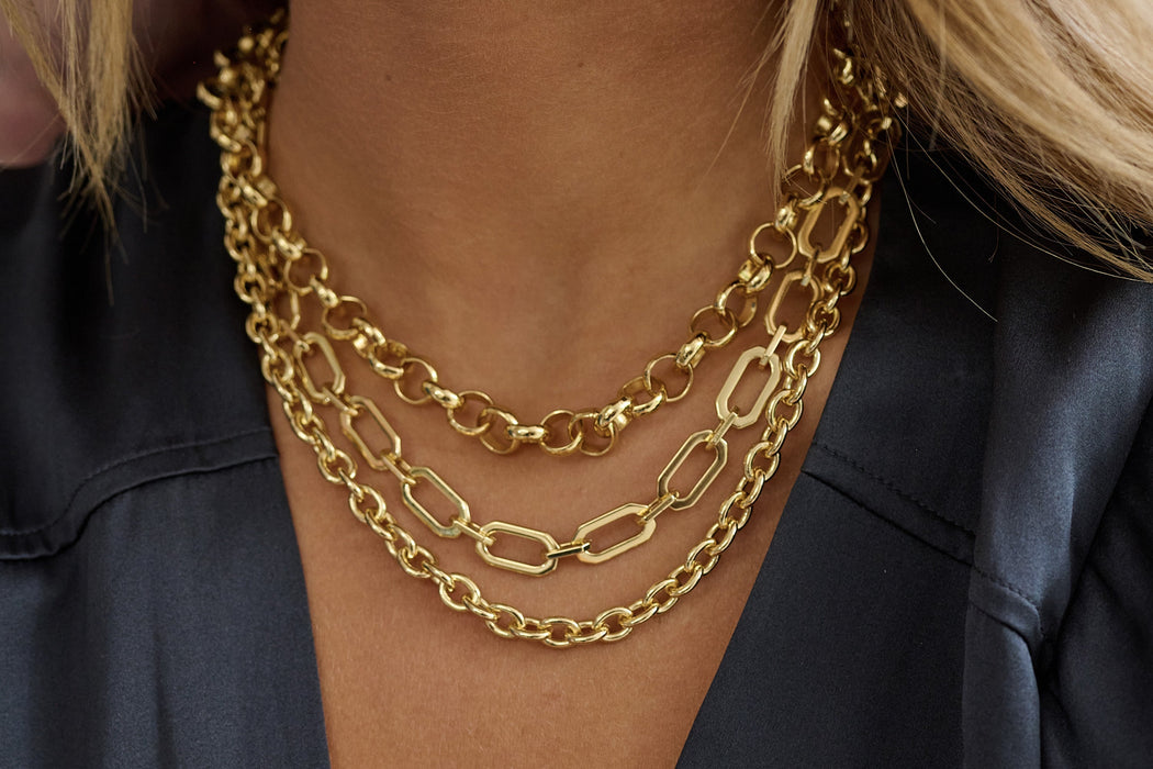 Midas PVD Gold Chunky Chain Necklace