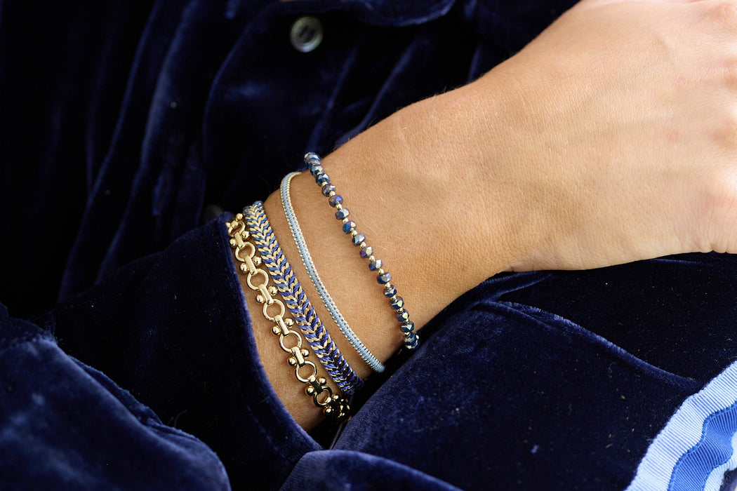 Iztac Denim Ombré Gold Bracelet