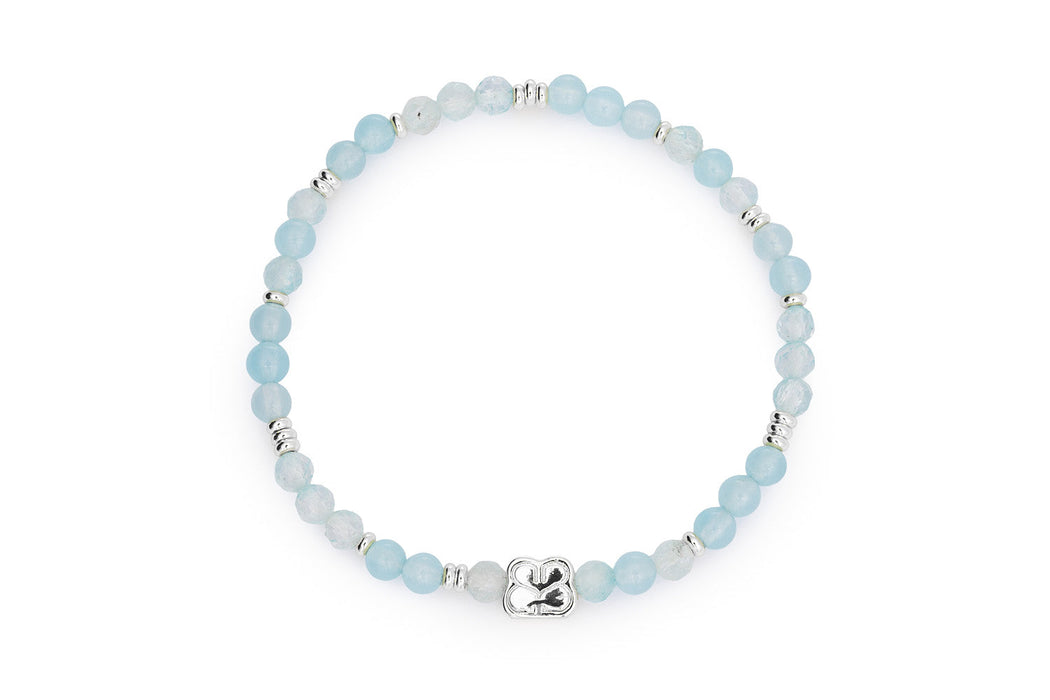 Moala Silver & Blue Topaz Stacking Bracelets