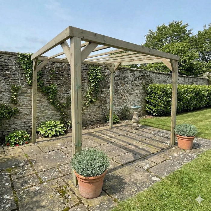 Heavy Duty Wooden Pergola Premium FSC® Timber Garden Feature Structure