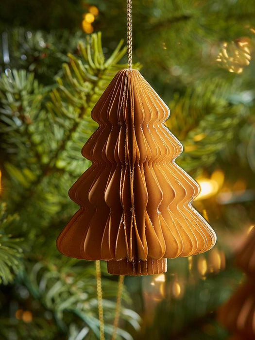 Four Honeycomb Paper Drops - Cinnamon