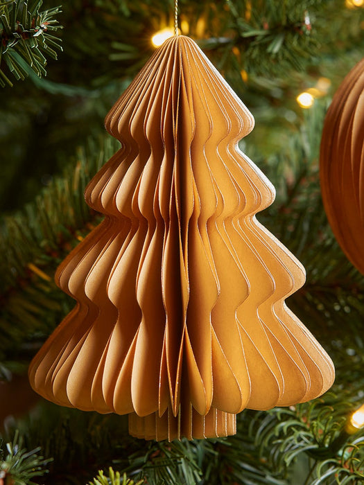 Four Honeycomb Paper Drops - Cinnamon
