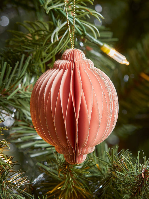 Four Honeycomb Paper Drops - Dusky Blush