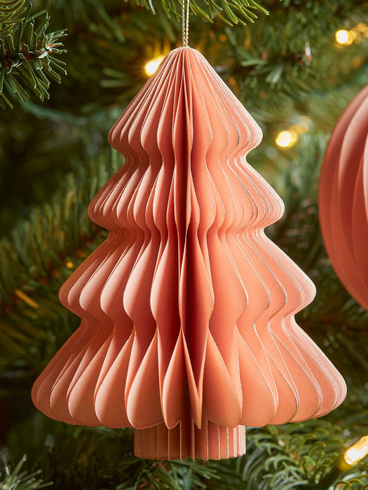 Four Honeycomb Paper Drops - Dusky Blush